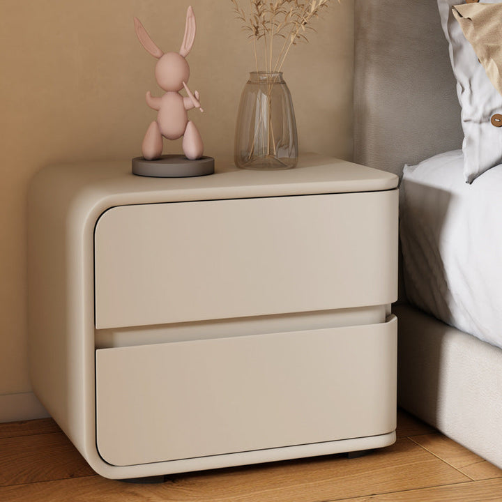 Pine Minimalist Rectangular Solid Wood Nightstand