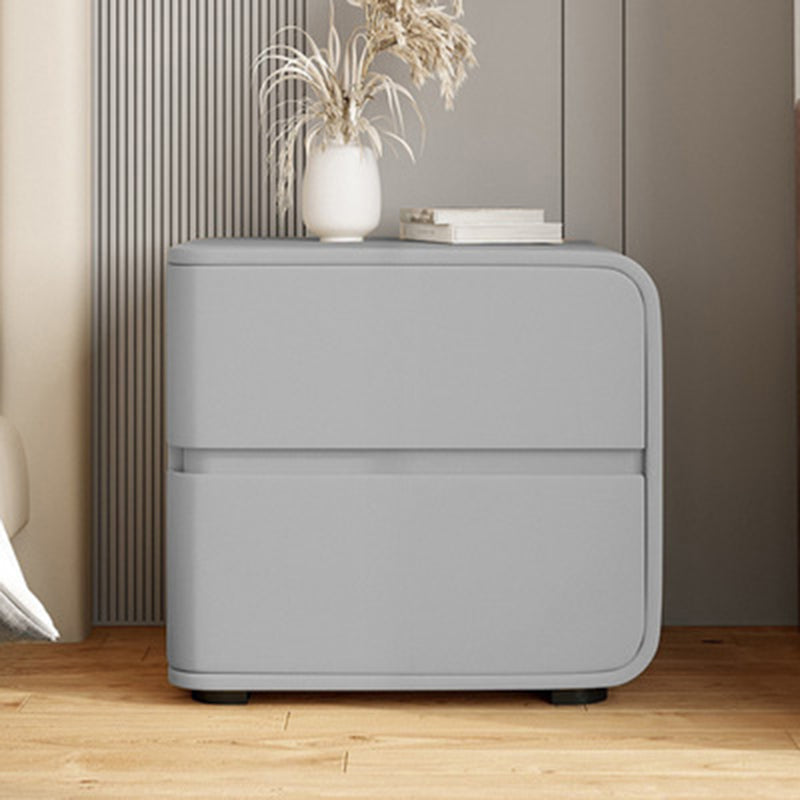 Pine Minimalist Rectangular Solid Wood Nightstand