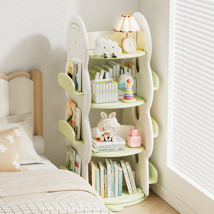 Christmas Tree Rotatable Kids Bookshelf