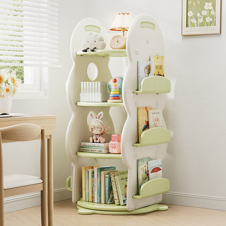 Christmas Tree Rotatable Kids Bookshelf