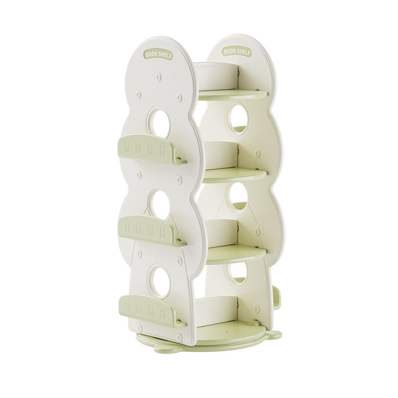 Christmas Tree Rotatable Kids Bookshelf