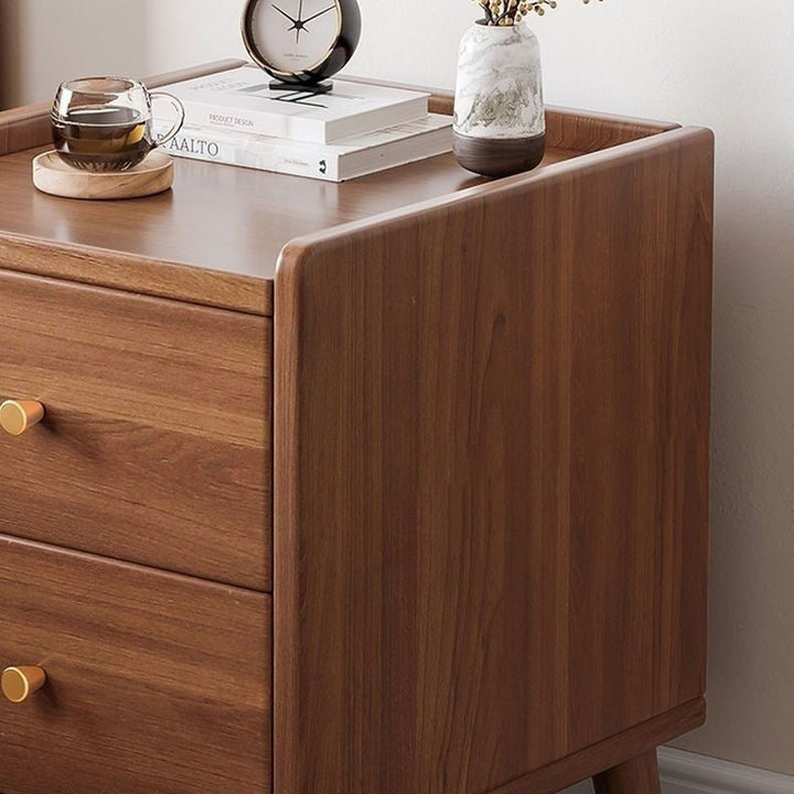 Minimalist Rectangular Wood Nightstand