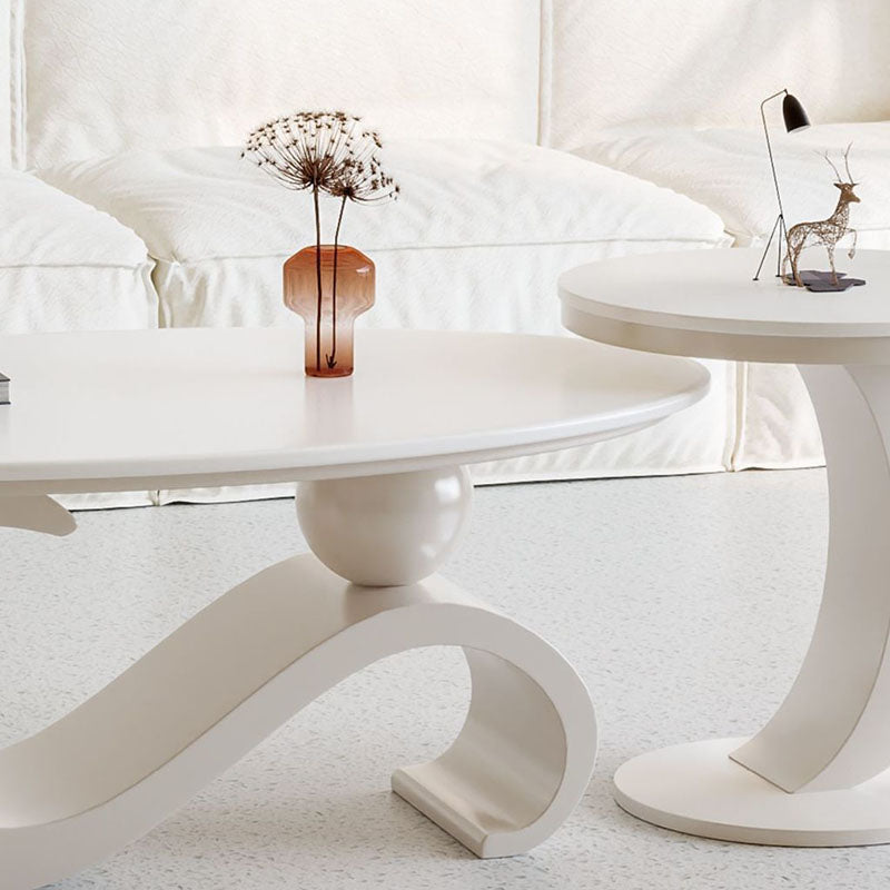 Nordic Oval Stone Coffee Table