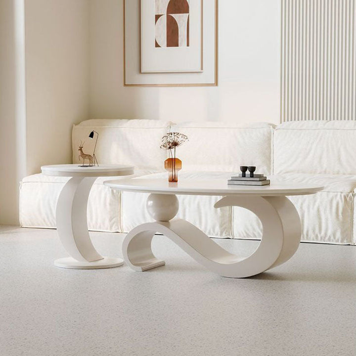 Nordic Oval Stone Coffee Table