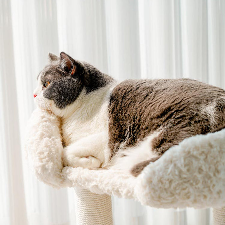 Nordic Round Velvet Cat Tower