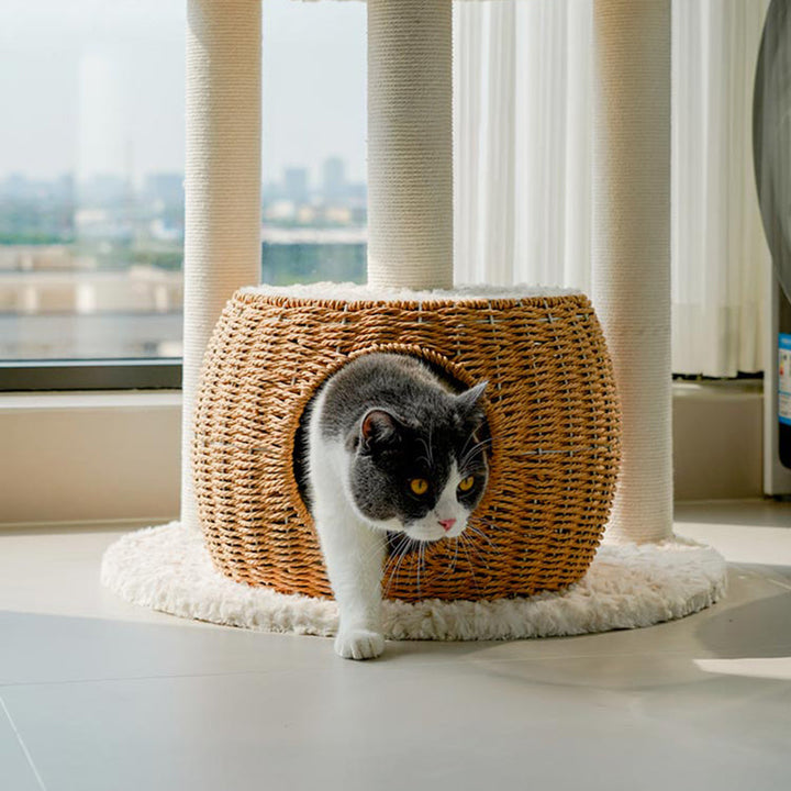 Nordic Round Velvet Cat Tower