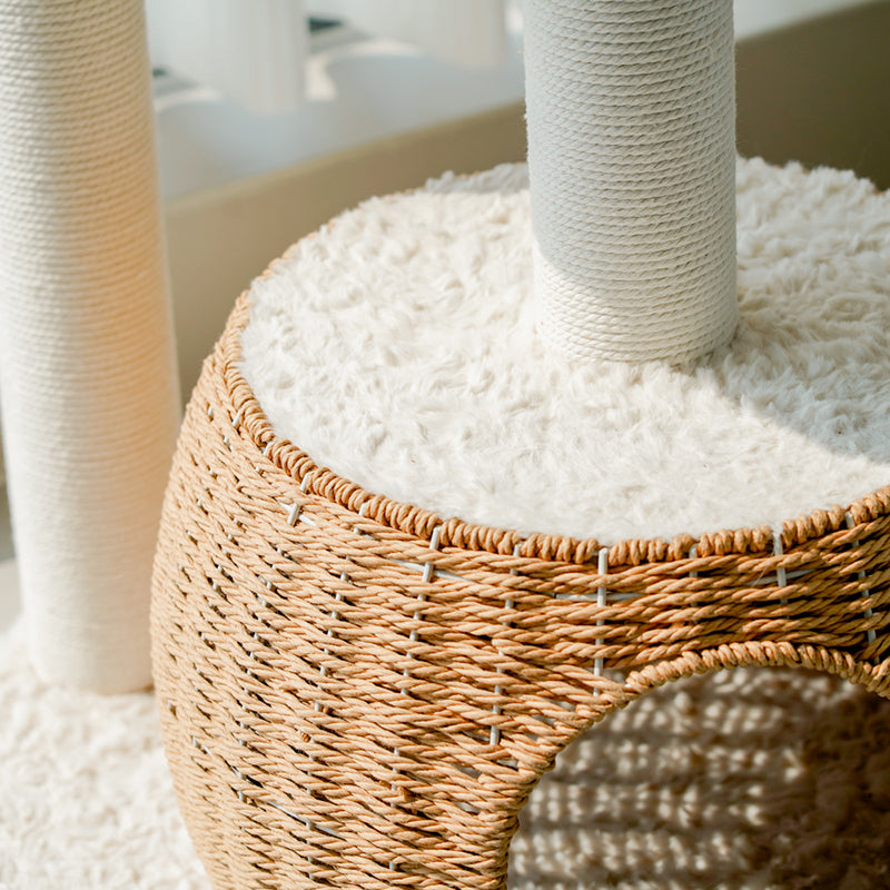 Nordic Round Velvet Cat Tower