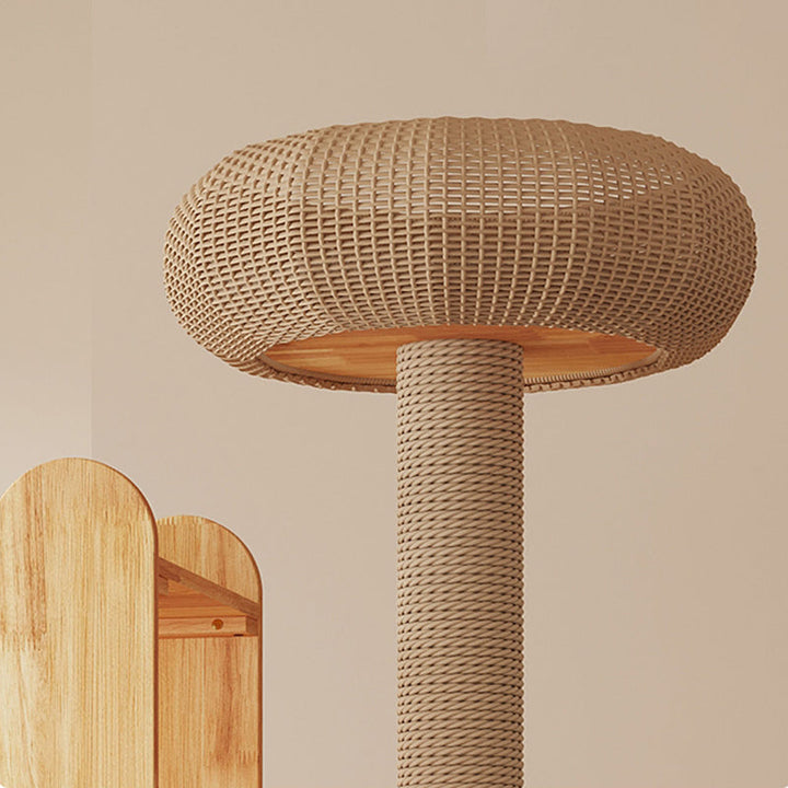 Cylindrical Multi-Functional Cat Tree