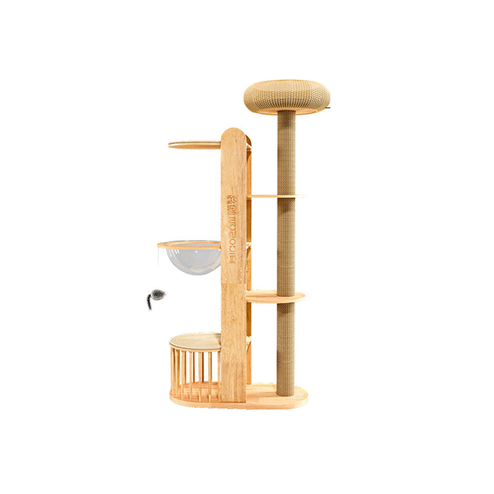 Cylindrical Multi-Functional Cat Tree