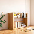 Contemporary Scandinavian Rectangular Nan Bamboo Medium-Density Fiberboard Storage Bookshelf 2/3-Tier 1-Drawer For Bedroom & Study