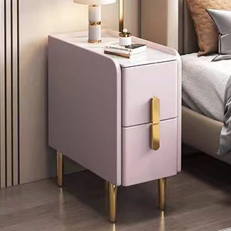 Contemporary Rectangular Solid Wood Nightstand