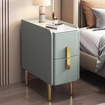 Contemporary Rectangular Solid Wood Nightstand