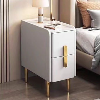 Contemporary Rectangular Solid Wood Nightstand