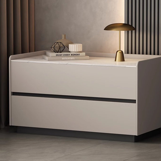 Minimalist Rectangular Solid Wood Nightstand