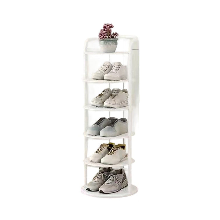 Minimalist Round Iron Shoe Cabinet