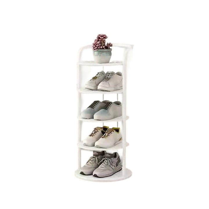 Minimalist Round Iron Shoe Cabinet