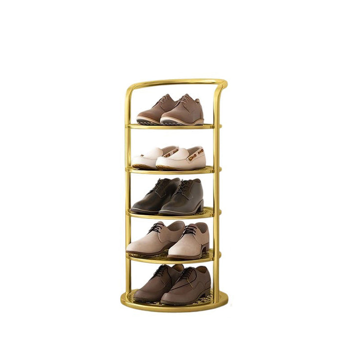Minimalist Round Iron Shoe Cabinet