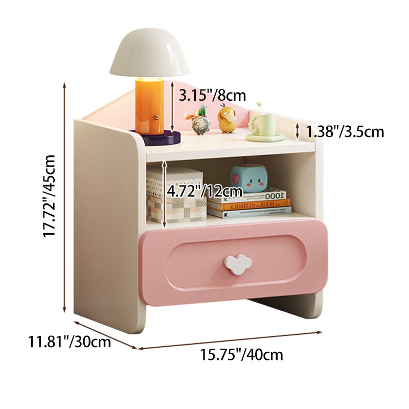 Contemporary Square Nightstand