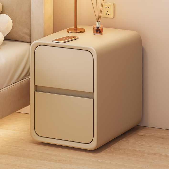 Minimalist Leather Nightstand