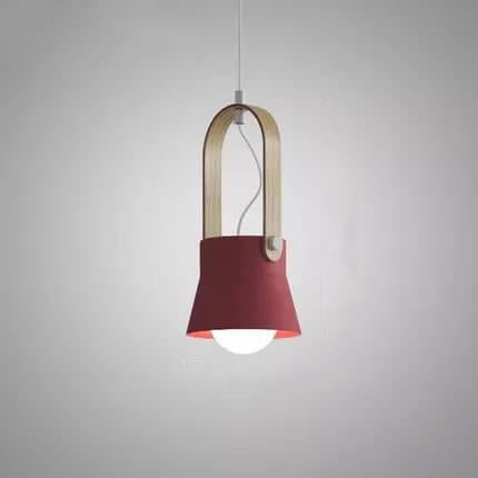 Nordic Dome Wood Pendant Light