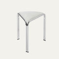 Contemporary Creative Flannelette Stainless Steel Stackable Triangle Low Stool Backless Armless For Living Room
