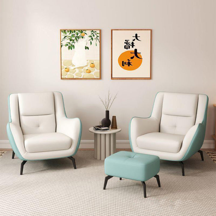 Nordic Square Fabric Accent Chair