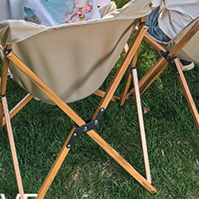 Contemporary Industrial Oxford Fabric Steel Foldable Camping Chair Backrest For Outdoor Patio