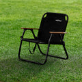 Modern Minimalist Rectangle Outdoor Aluminum Alloy Oxford Fabric Cotton Foldable Detachable Camping Chair Backrest Armrest For Garden