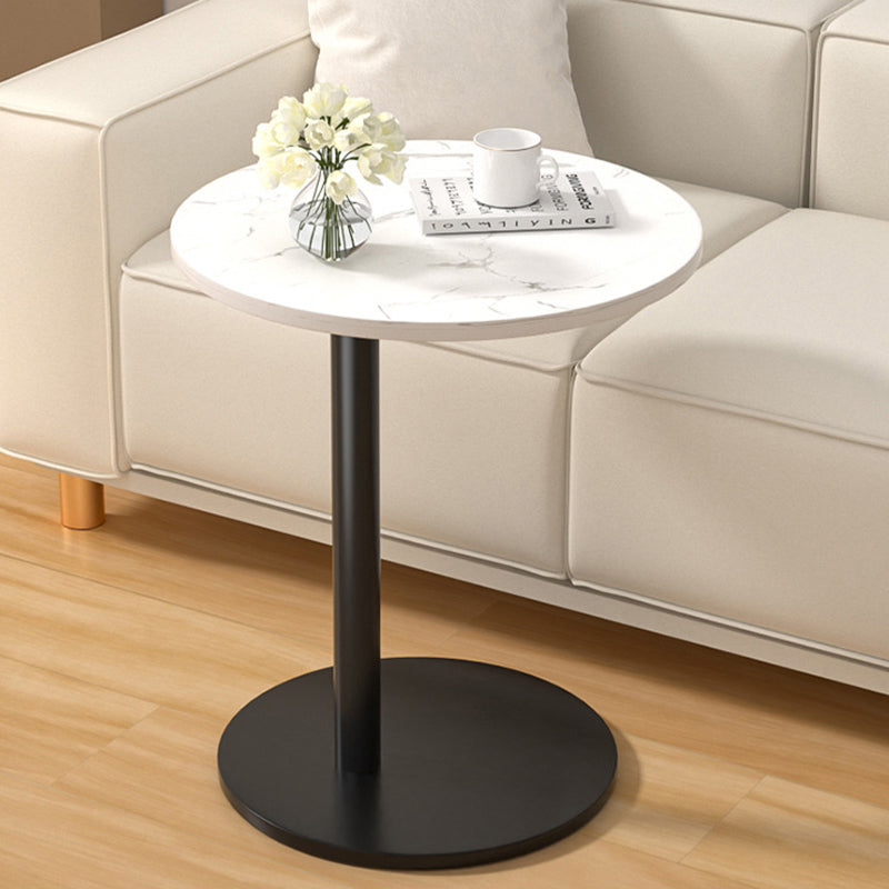Minimalist Round Stainless Steel Side Table