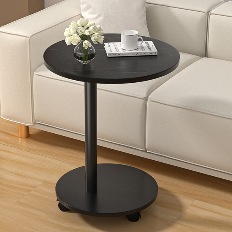 Minimalist Round Stainless Steel Side Table