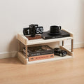 Contemporary Industrial Rectangular PP Plastic Stainless Steel Multi-Layer Storage Shelf 2/3/4/5-Tier For Living Room