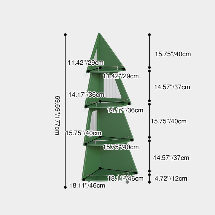Christmas Tree Corner Storage Shelf