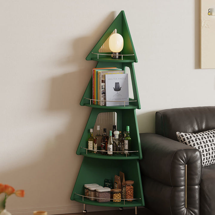 Christmas Tree Corner Storage Shelf