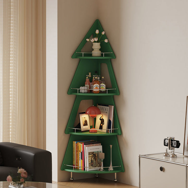 Christmas Tree Corner Storage Shelf