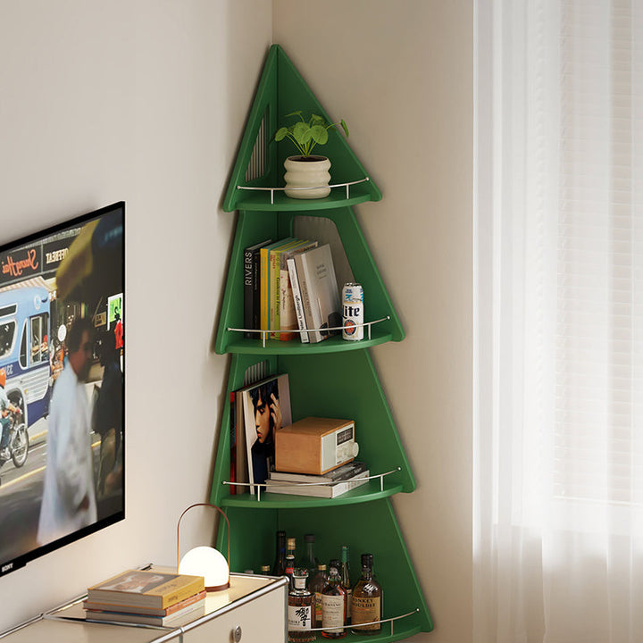Christmas Tree Corner Storage Shelf
