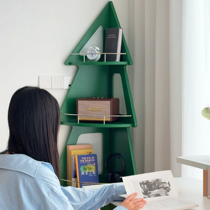 Christmas Tree Corner Storage Shelf