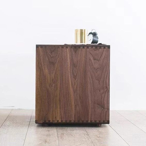Traditional Square Wood Nightstand