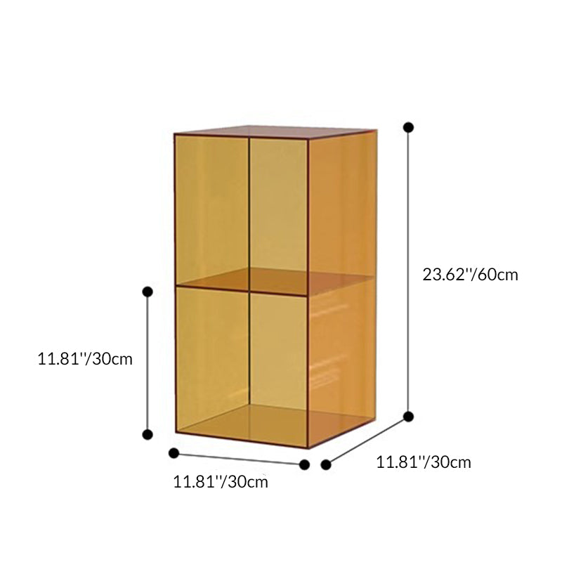 Contemporary Rectangular Acrylic End Table
