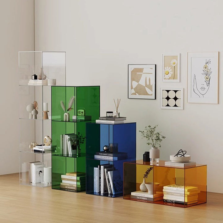 Contemporary Rectangular Acrylic End Table
