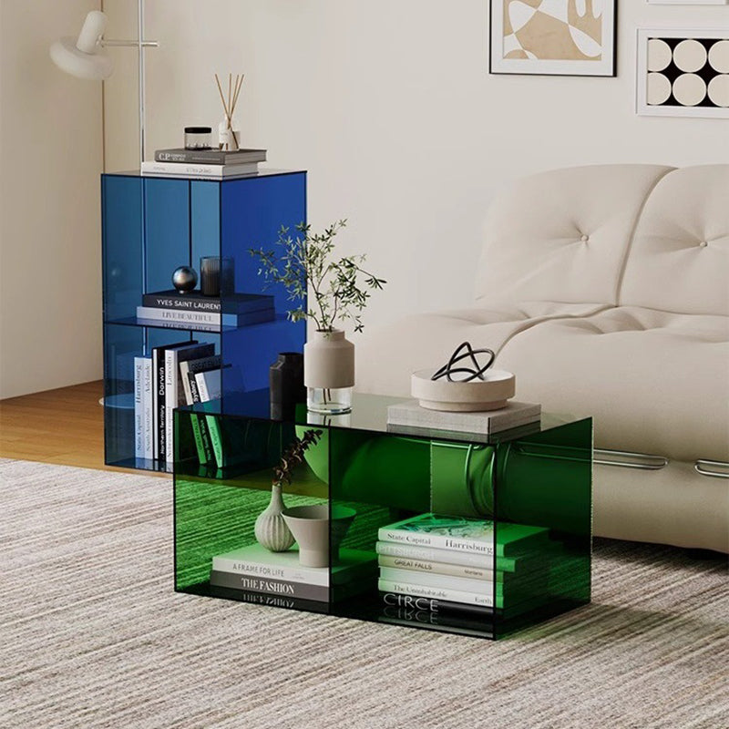 Contemporary Rectangular Acrylic End Table