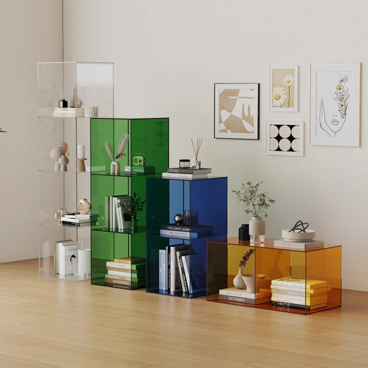 Contemporary Rectangular Acrylic End Table