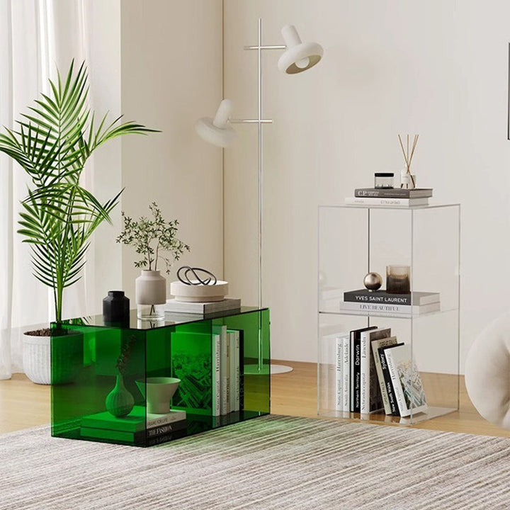 Contemporary Rectangular Acrylic End Table