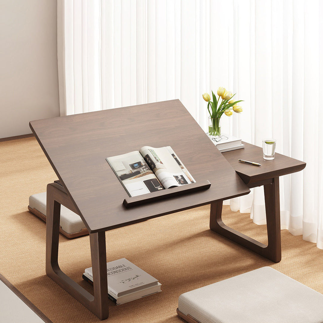 Traditional Solid Wood Foldable Side Table