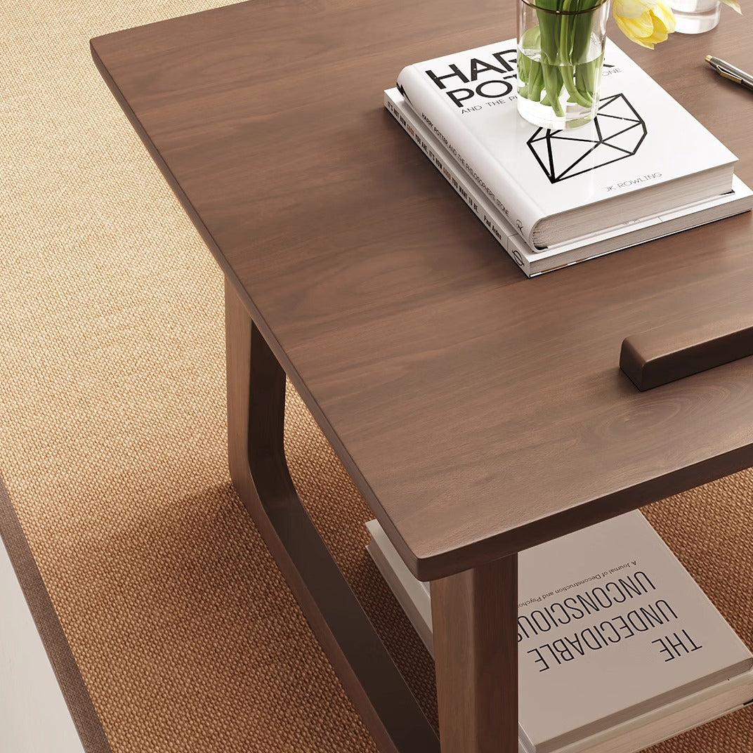 Traditional Solid Wood Foldable Side Table