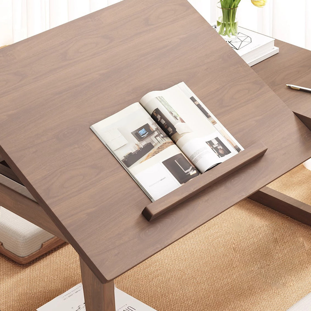 Traditional Solid Wood Foldable Side Table