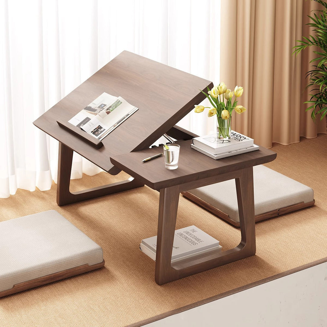 Traditional Solid Wood Foldable Side Table