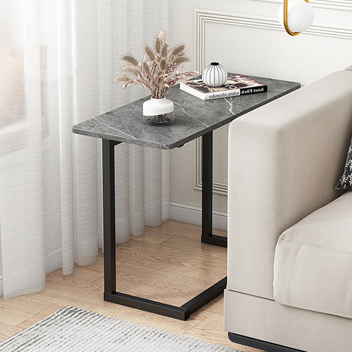 Minimalist Rectangular Stone Side Table