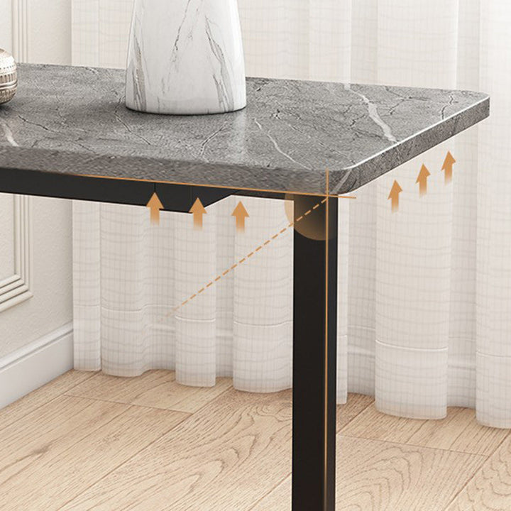 Minimalist Rectangular Stone Side Table