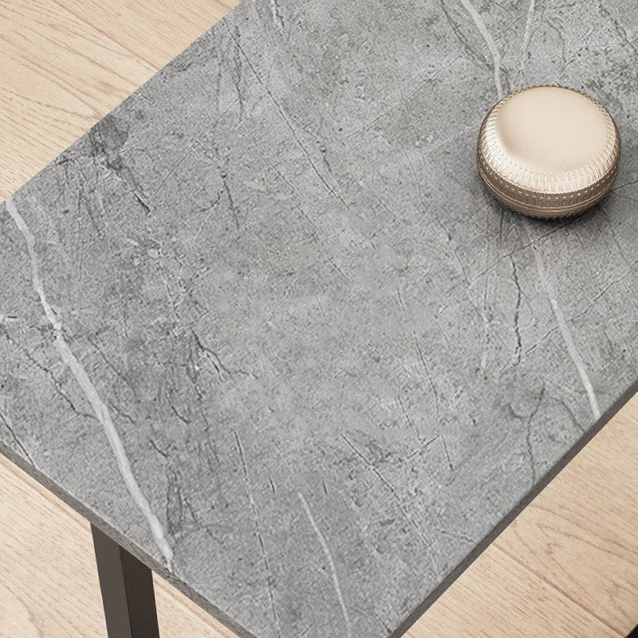 Minimalist Rectangular Stone Side Table