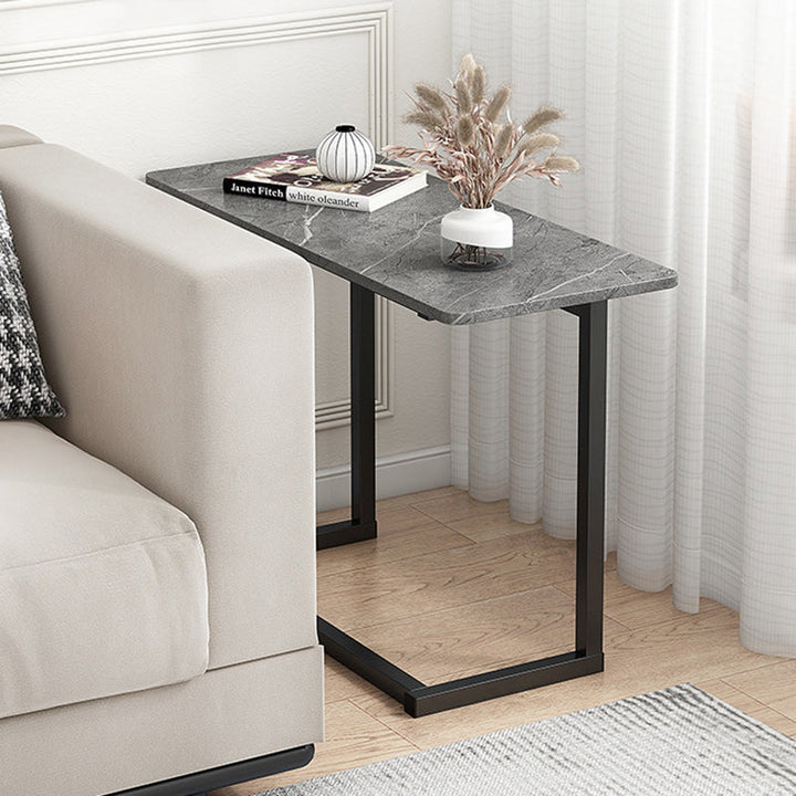 Minimalist Rectangular Stone Side Table